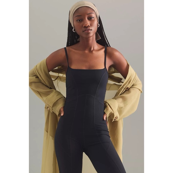 l*space Pants - L*Space Black Spaghetti Strap Jumpsuit